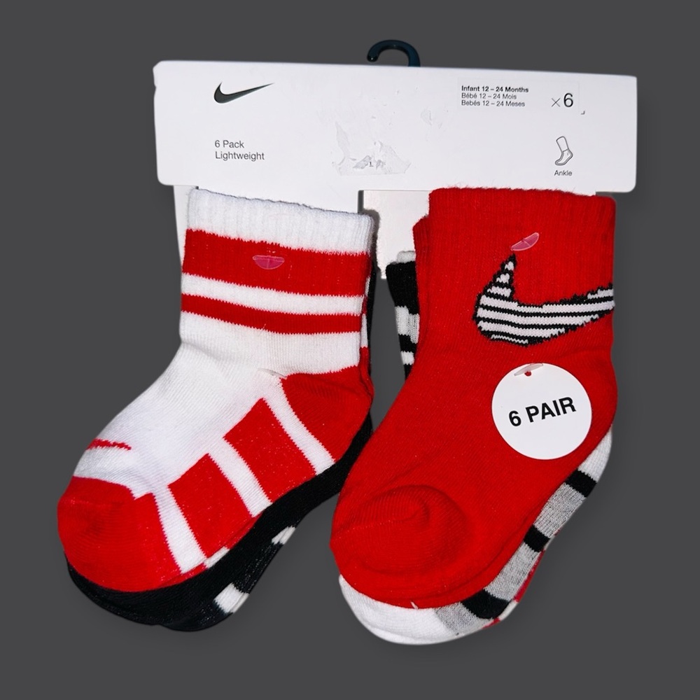 New Baby Nike Sock Set